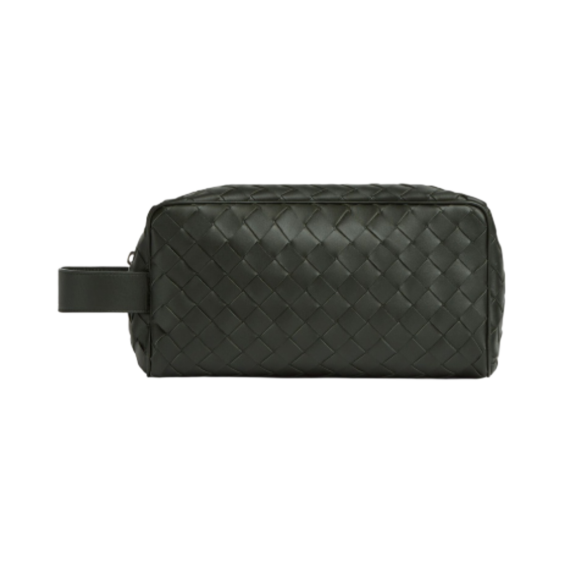 보테가 베네타 인트레치아토 트래블 파우치 다크 그린(Bottega Veneta Intrecciato Travel Pouch Dark Green) - 1