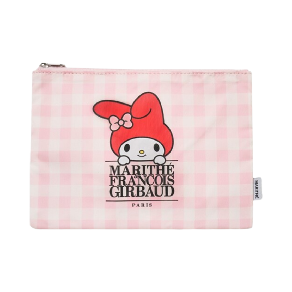 마리떼 프랑소와 저버 x 마이 멜로디 클래식 로고 파우치 핑크(Marithe Francois Girbaud x My Melody Classic Logo Pouch Pink)
