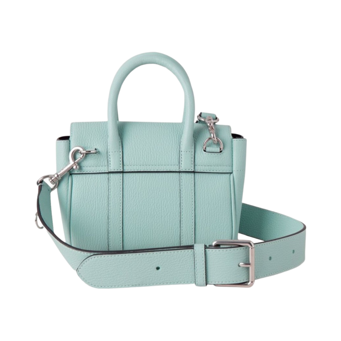 멀버리 하이 샤인 고트 프린트 레더 미니 바이스워터 아크릴 그린(Mulberry High Shine Goat Print Leather Mini Bayswater Acrylic Green) - 2