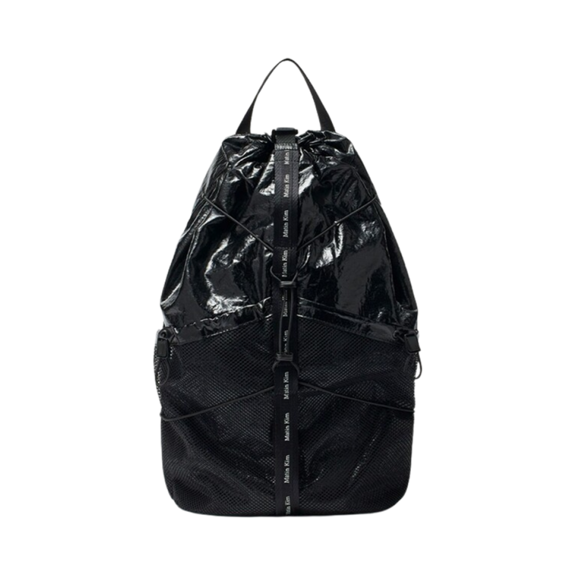- Matin Kim Logo Taping Glossy Backpack Black