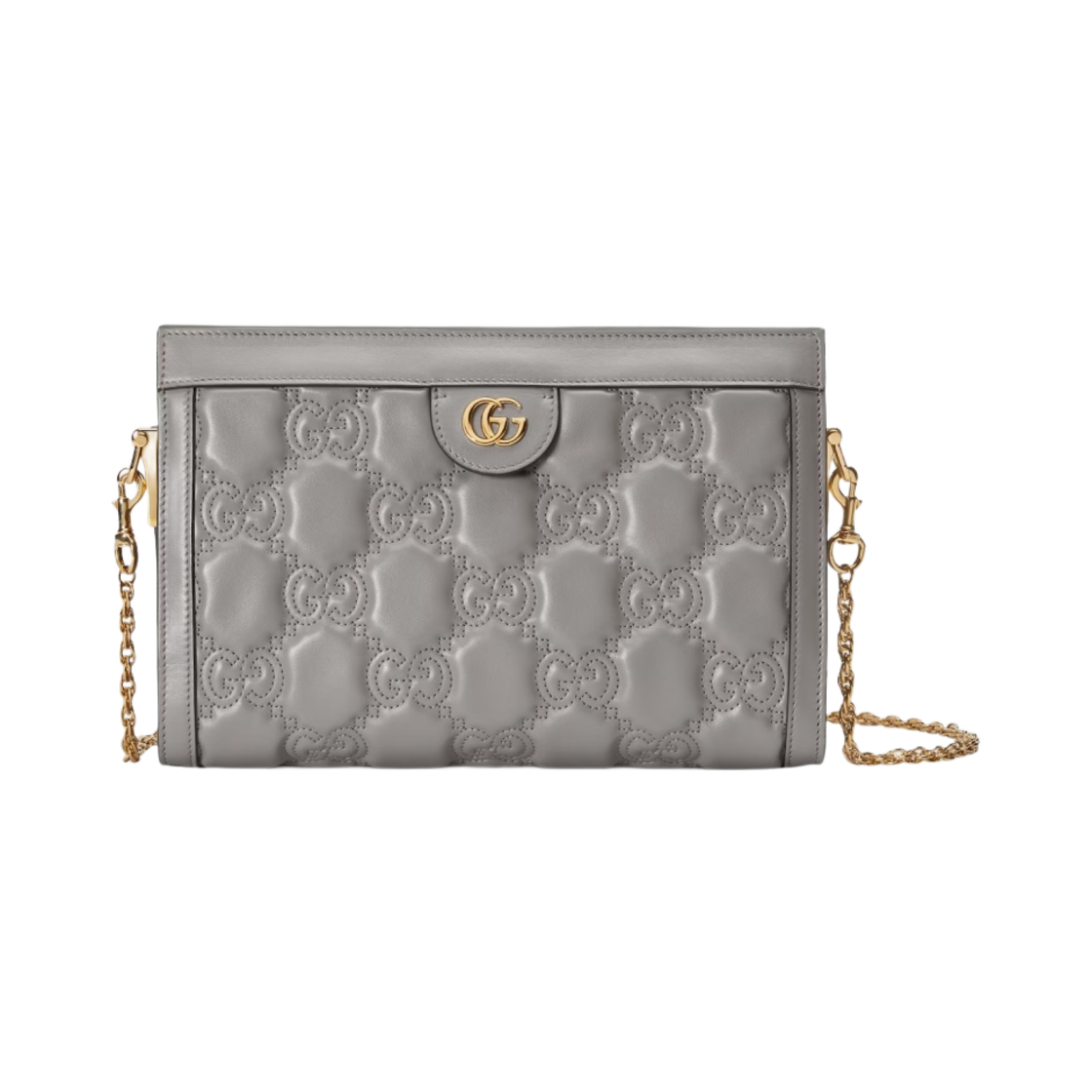 구찌 GG 마틀라세 스몰 백 더스티 그레이 레더(Gucci GG Matelasse Small Bag Dusty Grey Leather) - 1