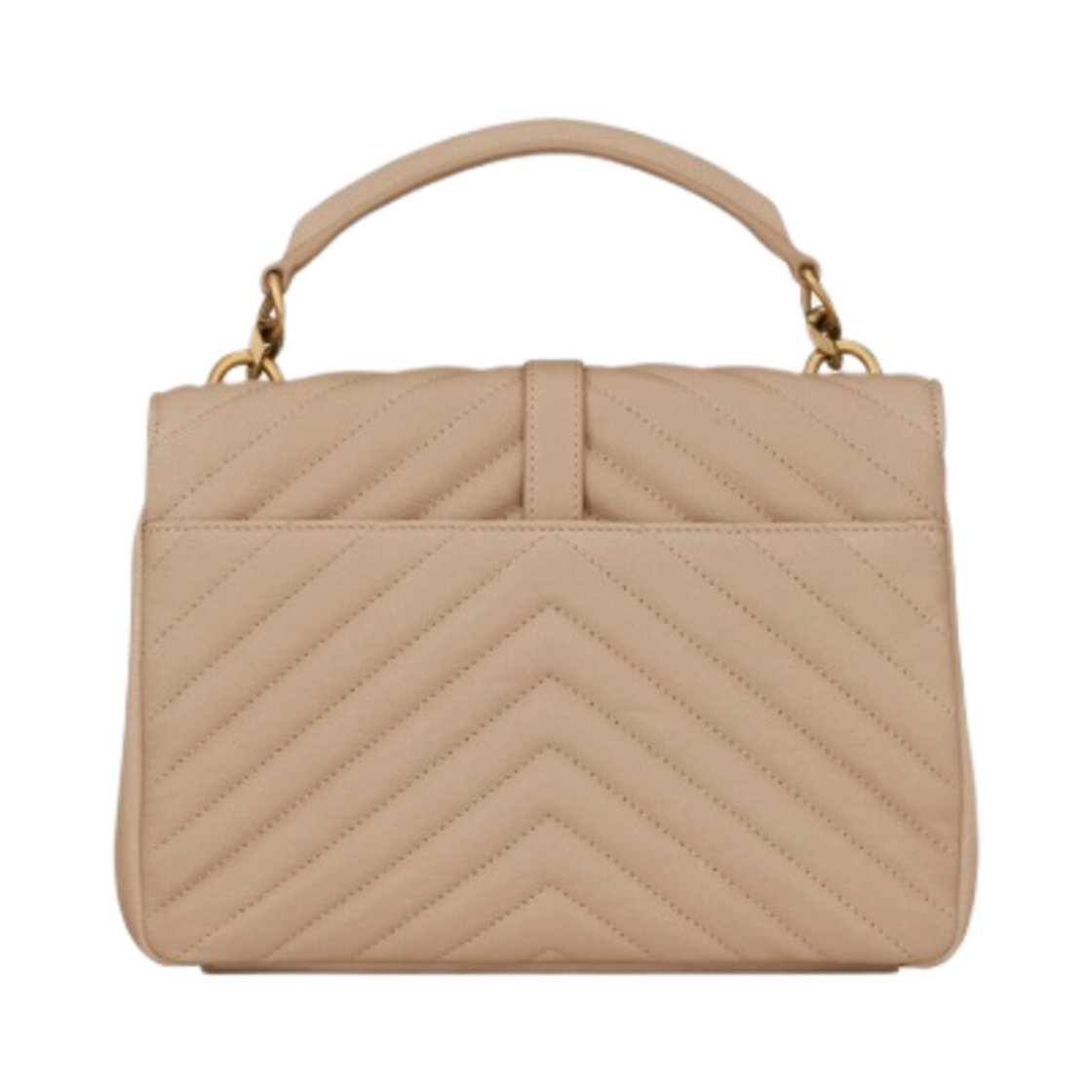 생로랑 퀼티드 레더 컬리지 미디움 체인백 다크 베이지(Saint Laurent College Medium Chain Bag in Quilted Leather Dark Beige) - 2