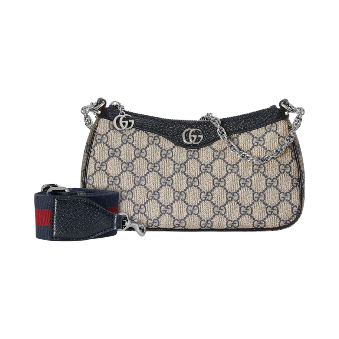 735132-96IWN-4076 Gucci Ophidia GG Small Handbag Beige Blue Supreme