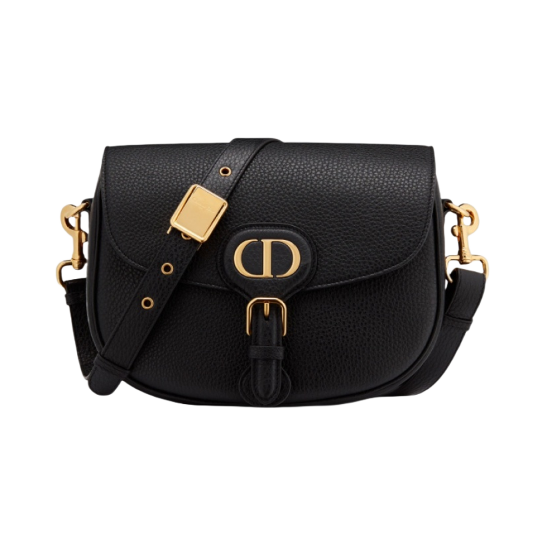 디올 미디움 디올 바비 백 그레인드 카프스킨 블랙(Dior Medium Dior Bobby Bag Grained Calfskin Black) - 1