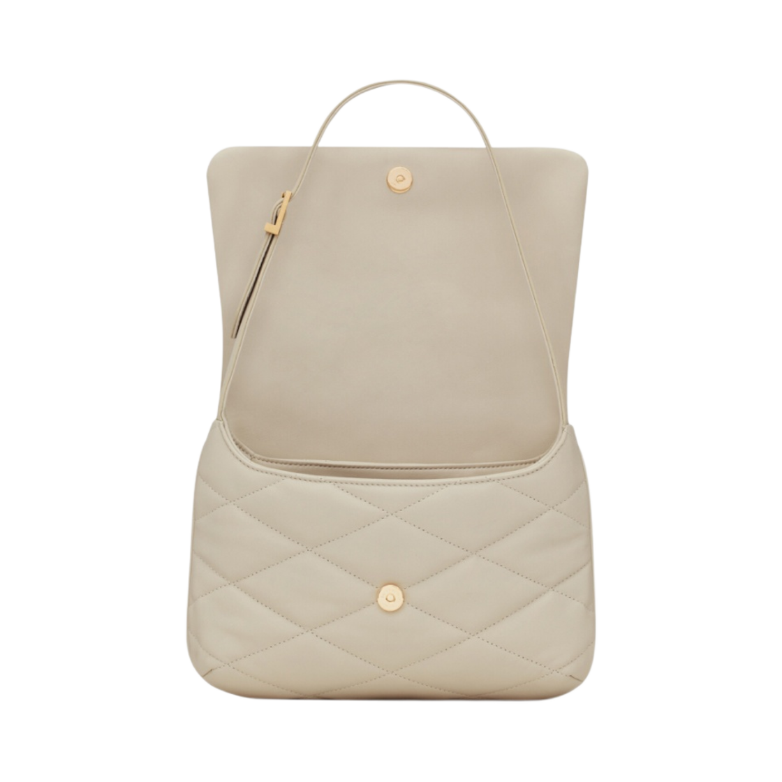 생로랑 퀼티드 램스킨 르 57 숄더백 블랑 빈티지(Saint Laurent Quilted Lambskin Le 57 Shoulder Bag Blanc Vintage) - 4