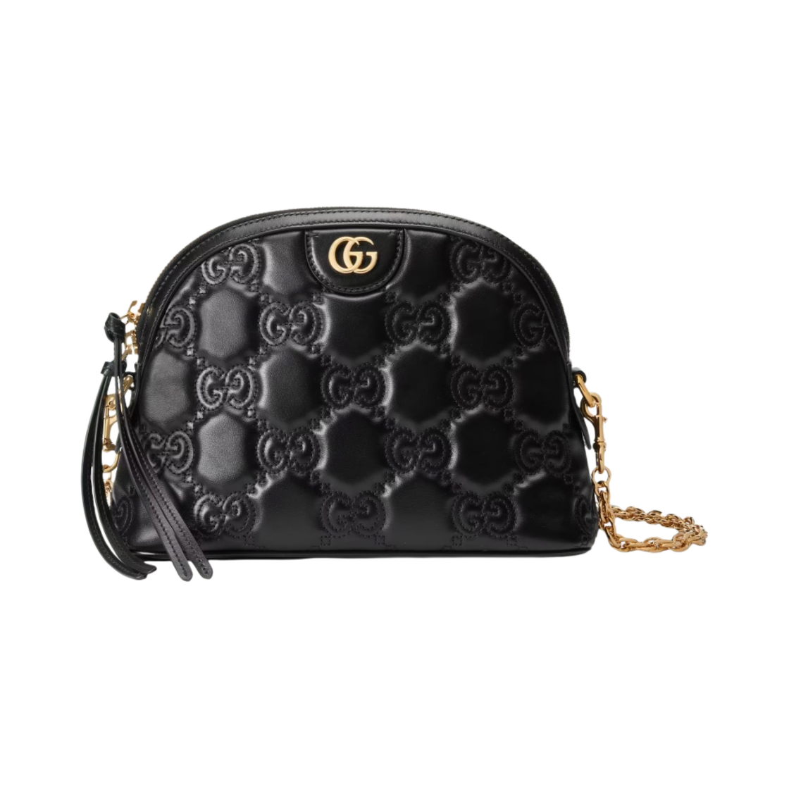 구찌 GG 마틀라세 레더 스몰 돔 핸드백 블랙(Gucci GG Matelasse Leather Small Dome Bag Black) - 1