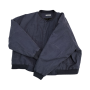 Nonnod Sulfur Dye Serge Bomber Jacket Vintage Navy Black
