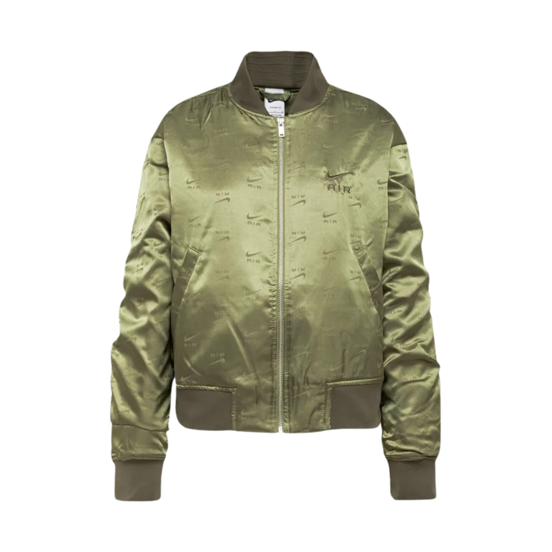 (W) 나이키 NSW 에어 봄버 자켓 그린 - US/EU((W) Nike NSW Air Bomber Jacket Green - US/EU) - 1