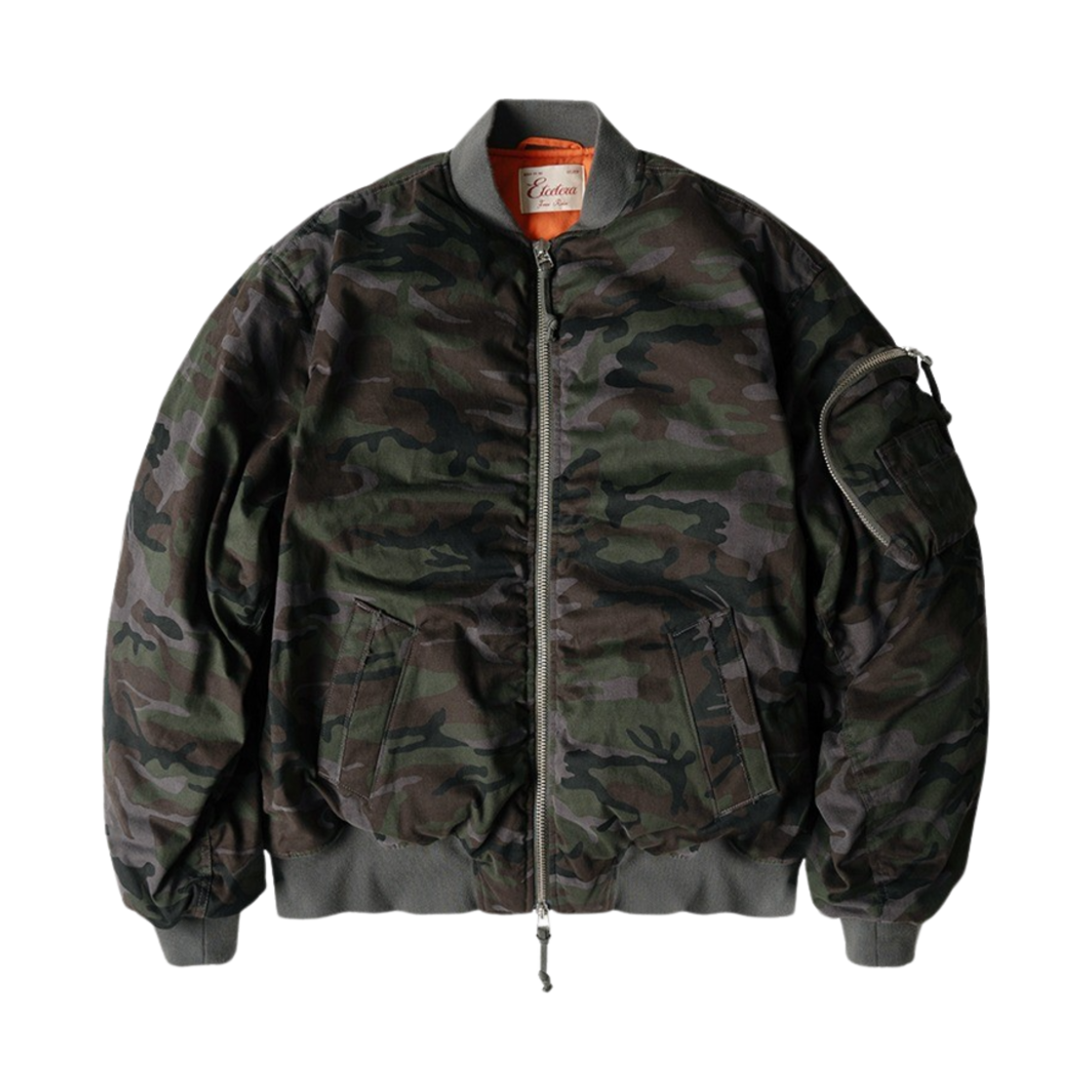 [트리플적립] 이티씨이 리버시블 오버사이즈 봄버 나이트 정글([트리플적립] ETCE Reversible Oversized Bomber Night Jungle)