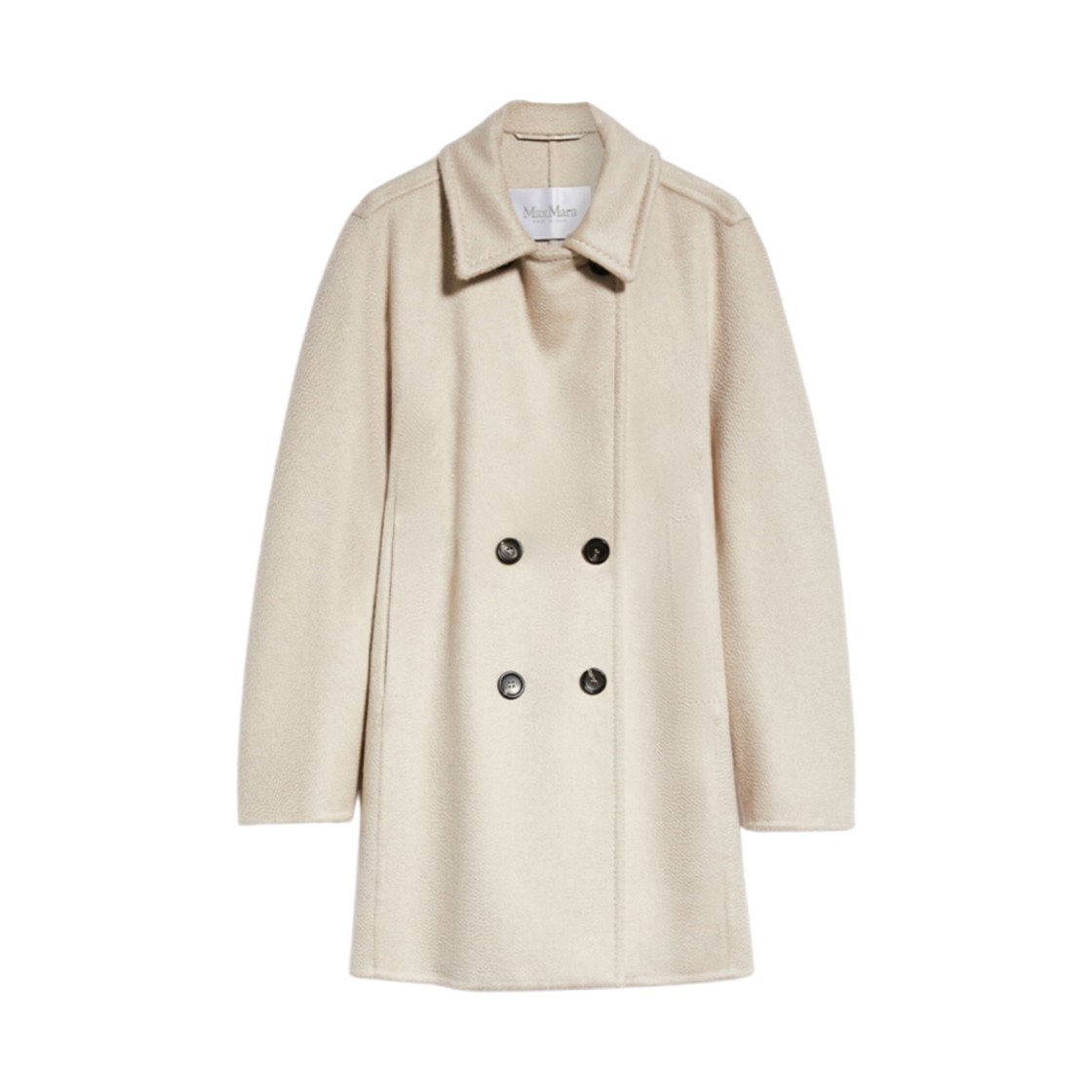 (W) 막스마라 라구사 캐시미어 피 코트 샌드((W) Max Mara Ragusa Cashmere Pea Coat Sand) - 1
