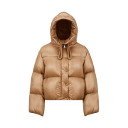 (W) Moncler Borey Short Down Jacket Camel Beige - 24FW