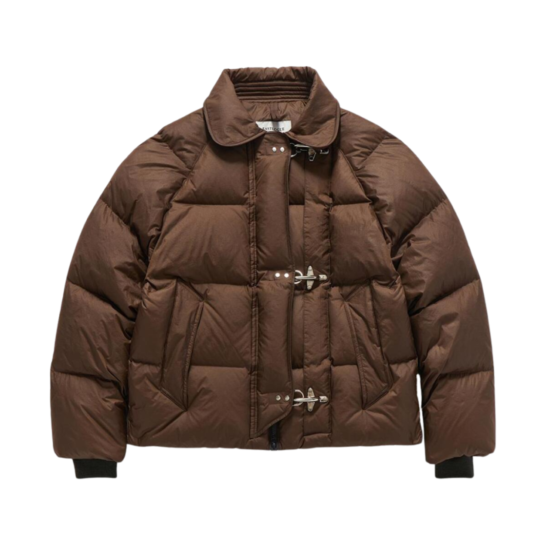 (W) 이스트로그 파이어맨 숏 다운 자켓 브라운((W) Eastlogue Fireman Short Down Jacket Brown)