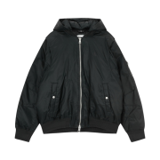 Calvin Klein Jeans Hooded Bomber Down Jacket CK Black