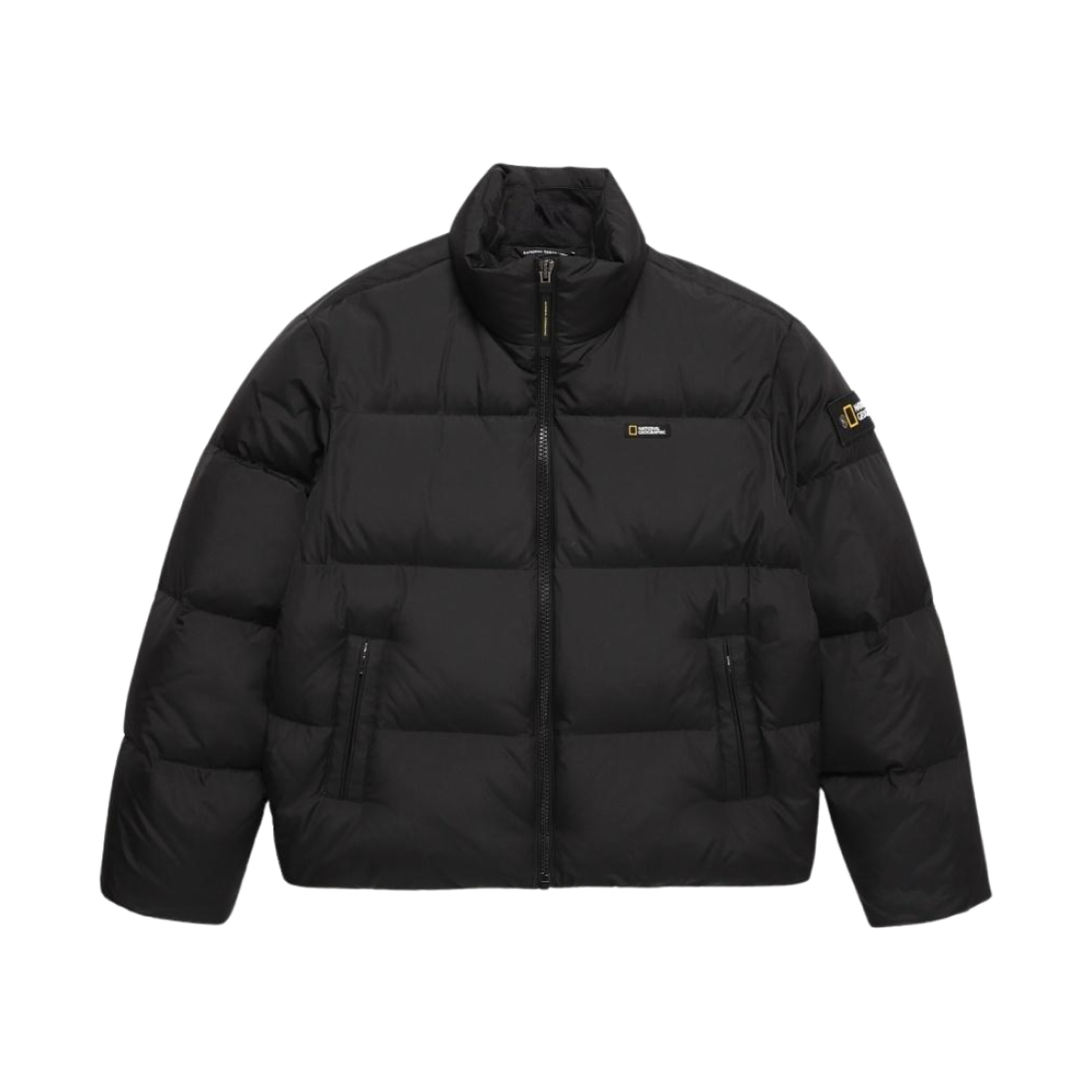 N244UDW910 National Geographic Reimann Short Length Down Jumper Carbon Black