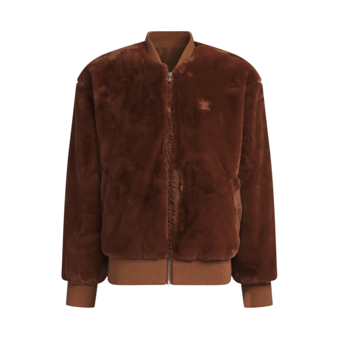 아디다스 리버시블 퍼 봄버 자켓 프리러브드 브라운 - KR 사이즈(Adidas Reversible Fur Bomber Jacket Preloved Brown - KR Sizing)
