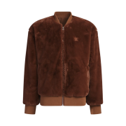 Adidas Reversible Fur Bomber Jacket Preloved Brown - KR Sizing