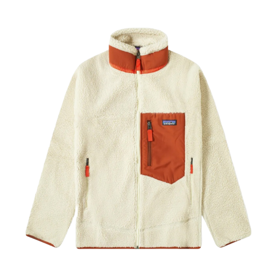 23056 Patagonia Classic Retro-X Jacket Natural Barn Red