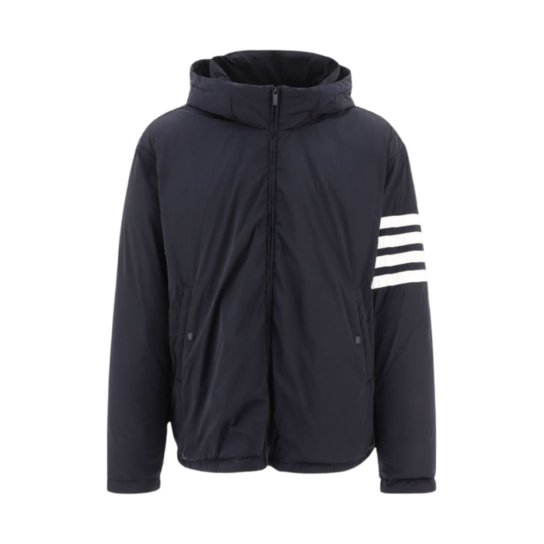 톰브라운 폴리 트윌 사선 다운 필드 자켓 네이비(Thom Browne Poly Twill 4-bar Down Filled Jacket Navy)