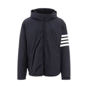 Thom Browne Poly Twill 4-bar Down Filled Jacket Navy
