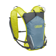 (W) Camelbak Trail Run Vest Smoke Blue Lime (With Set of 2 500ml Quick Stow Flasks)