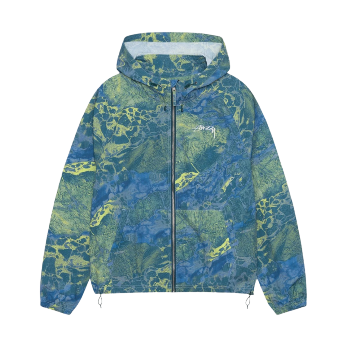 스투시 리얼트리 웨이브 비치 쉘 웨이브3 블루 옐로우(Stussy Realtree Wav3 Beach Shell Wave3 Blue Yellow)