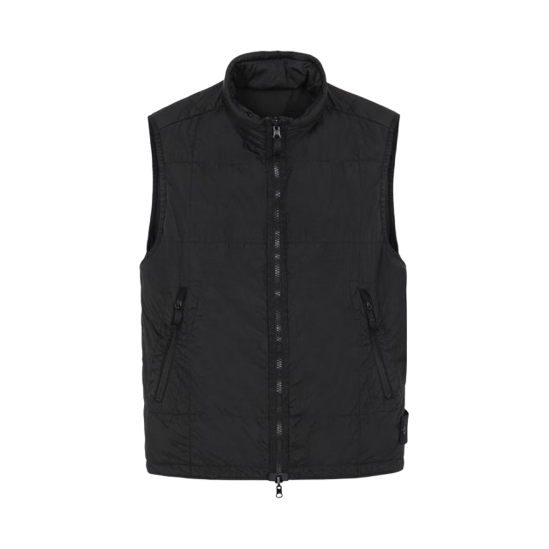 7415G05F1-V0029 Stone Island G05F1 Ghost Piece Stretch Wool Nylon Reversible Vest Black - 21SS