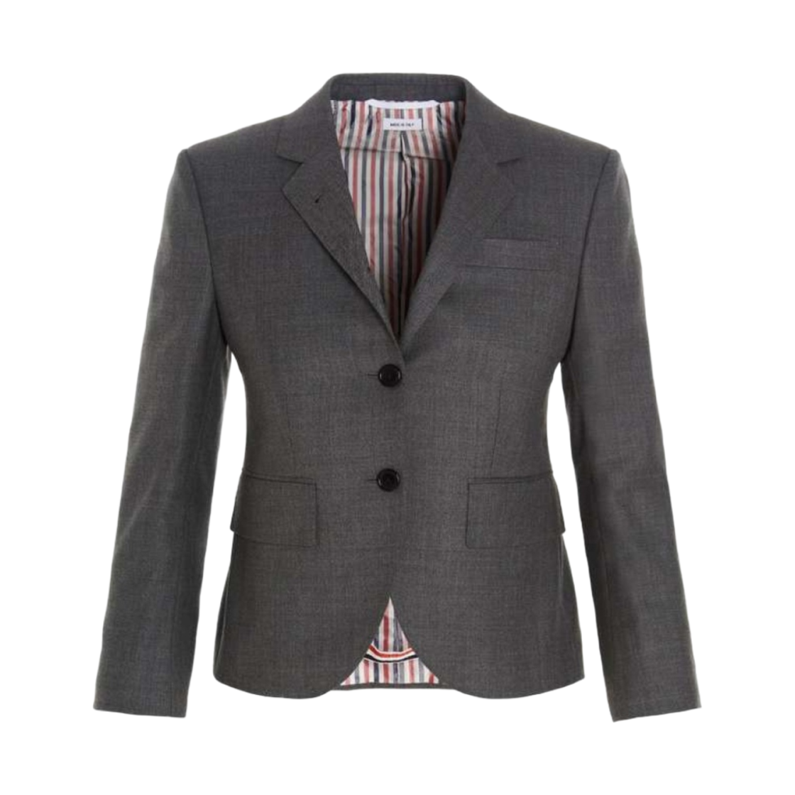 FBC010V-00626-035 (W) Thom Browne Super 120S Twill High Armhole Single Breasted Sport Coat Medium Grey
