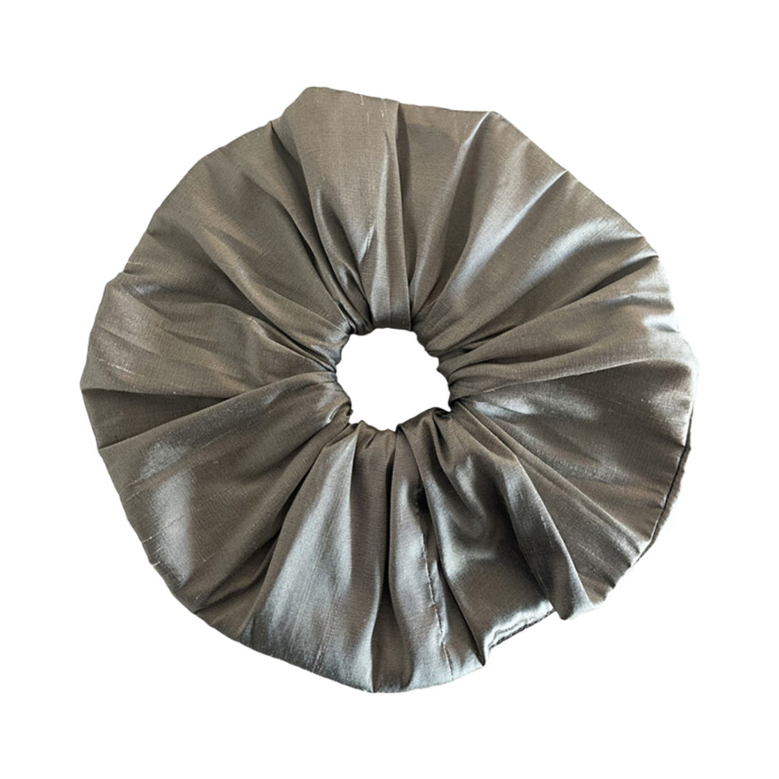 25ss12_ Hai Frill Scrunchie Silver