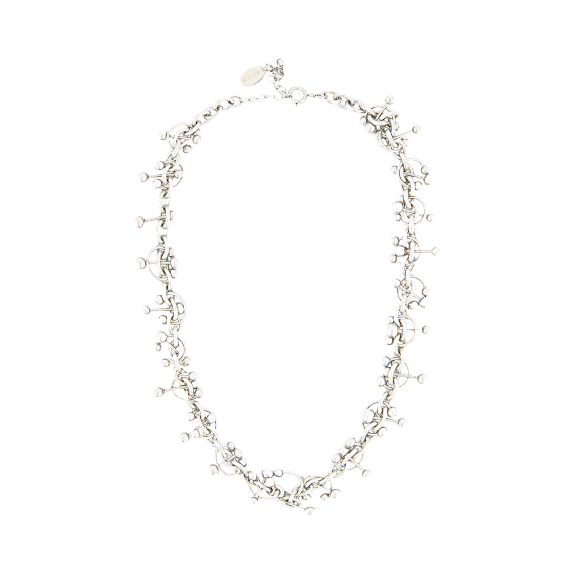 멜로우 피어싱 레이어링 목걸이 실버(MELLOW Piercing Layering Necklace Silver)