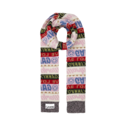 Ganni Graphic Wool Muffler Multicolour
