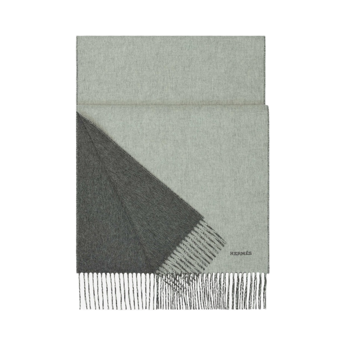 에르메스 렉토 베르소 머플러 그리 끌레어 시네 플라넬(Hermes Recto Verso Muffler Gris Clair Chine Flanelle)