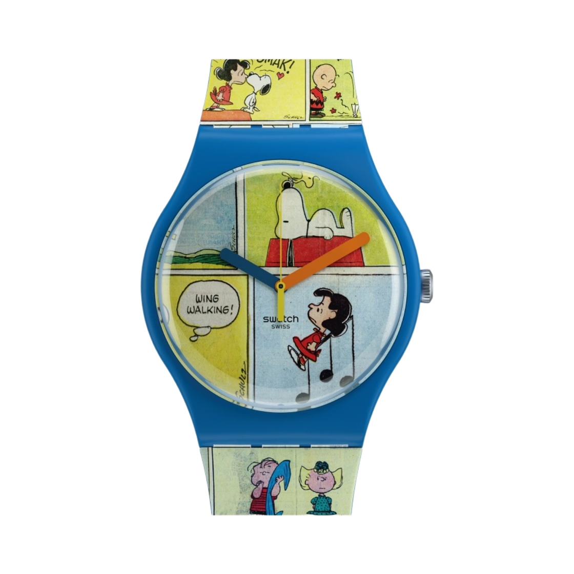 SO29Z108 Swatch X Peanuts Smak! Quartz Matte Blue