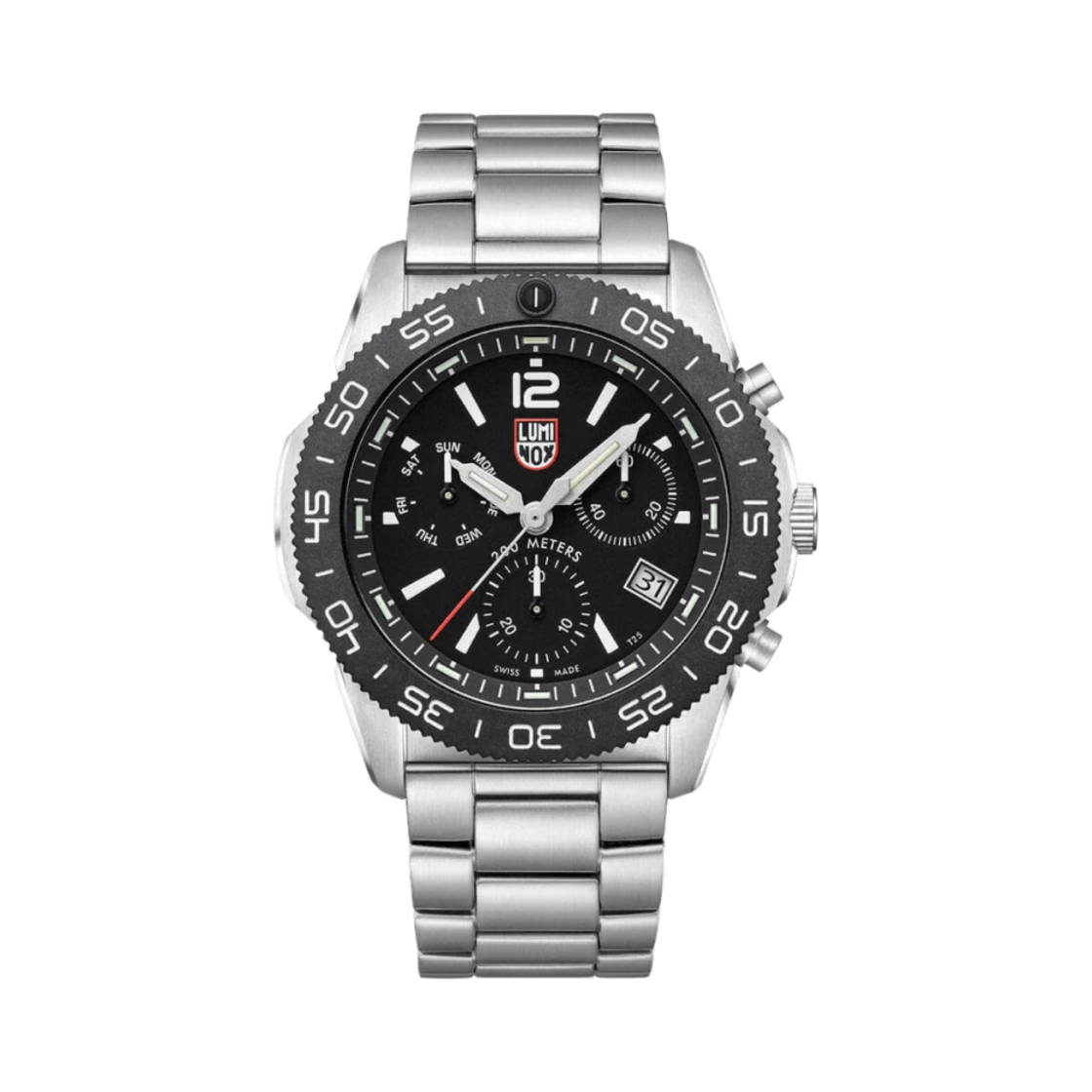 루미녹스 퍼시픽 다이버 크로노그라프 다이버 44mm 스테인리스 스틸 블랙(Luminox Pacific Diver Chronograph Diver 44mm Stainless Steel Black)