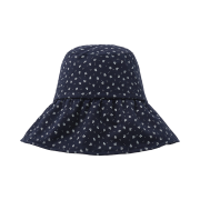 Allincomplete Violetta Shirring Bucket Hat Navy