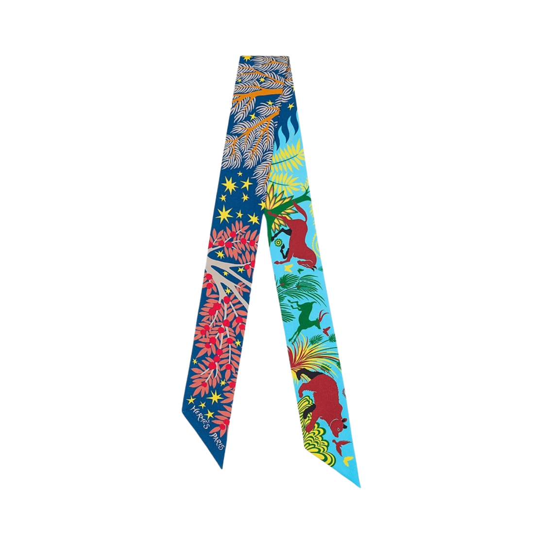 (W) 에르메스 수스 르 샤르메 오르페우스 트윌리 마린 블루 아주르 죤((W) Hermes Sous Le Charme D'Orphee Twilly Marine Bleu Azur Jaune) - 1