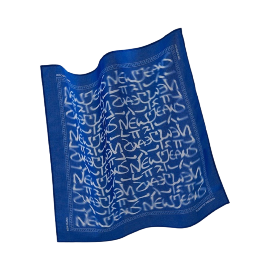 뉴진스 x 후지와라 히로시 꼴레 반다나 블루(NewJeans x Hiroshi Fujiwara Coller Bandana Blue)