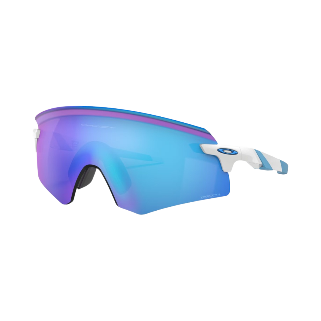 OO9472F-0539 Oakley Encoder Polished White Frame Prizm Sapphire Lenses Low Bridge Fit