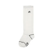 (W) Malbon Golf M Script Knee Socks White