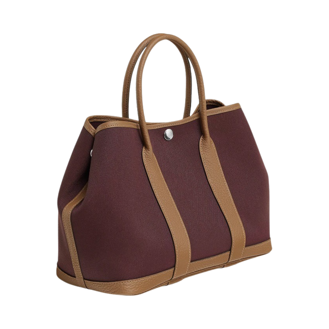에르메스 가든 파티 30 백 캔버스 네곤다 & 팔라듐 하드웨어 프륜 알장(Hermes Garden Party 30 Bag Canvas Negonda & Palladium Prune Alezan) - 2
