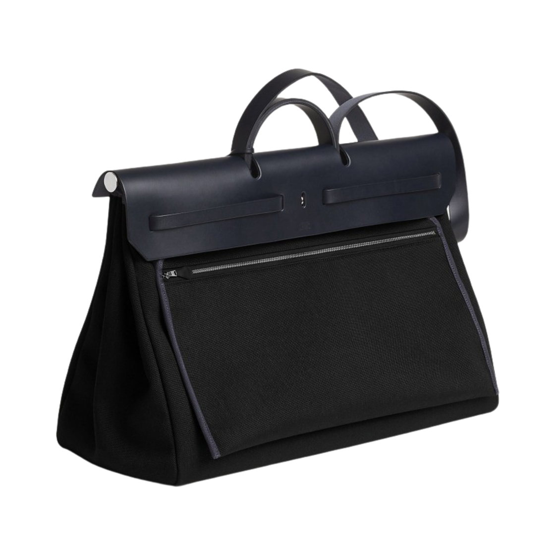 에르메스 에르백 집 캐빈 백 밀리터리 캔버스 & 팔라듐 하드웨어 누아 블루 인디고(Hermes Herbag Zip Cabine Bag Military Canvas & Palladium Noir Bleu Indigo) - 4