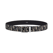 Dior 35mm Belt Beige & Black Dior Oblique Jacquard