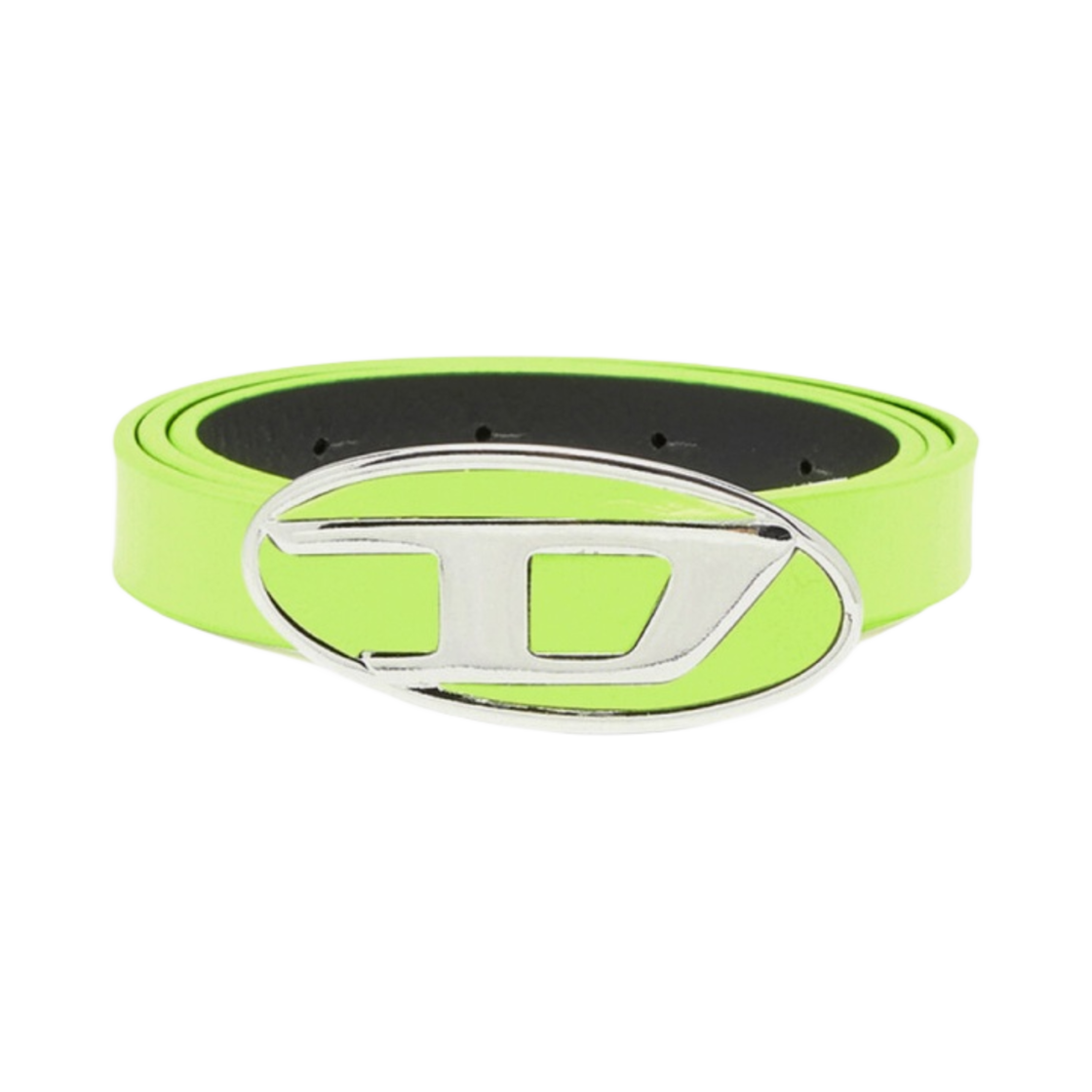 디젤 B-1DR 20 로고 버클 레더 벨트 옐로우 플루오(Diesel B-1DR 20 Leather Belt with Logo Buckle Yellow Fluo) - 1
