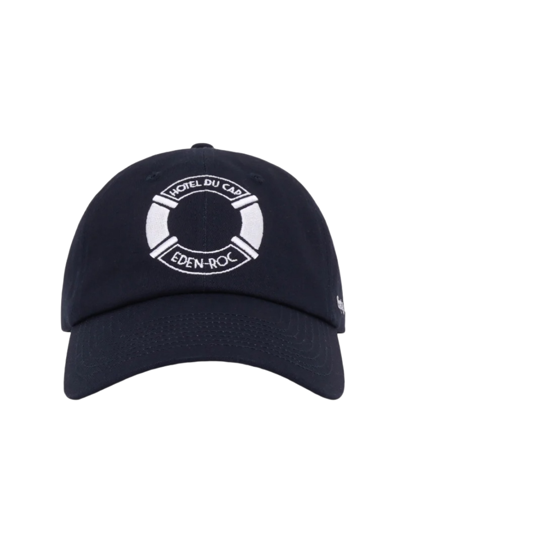 AC1074NA1 Sporty & Rich x Hotel Du Cap-Eden-Roc Buoy Hat Navy White