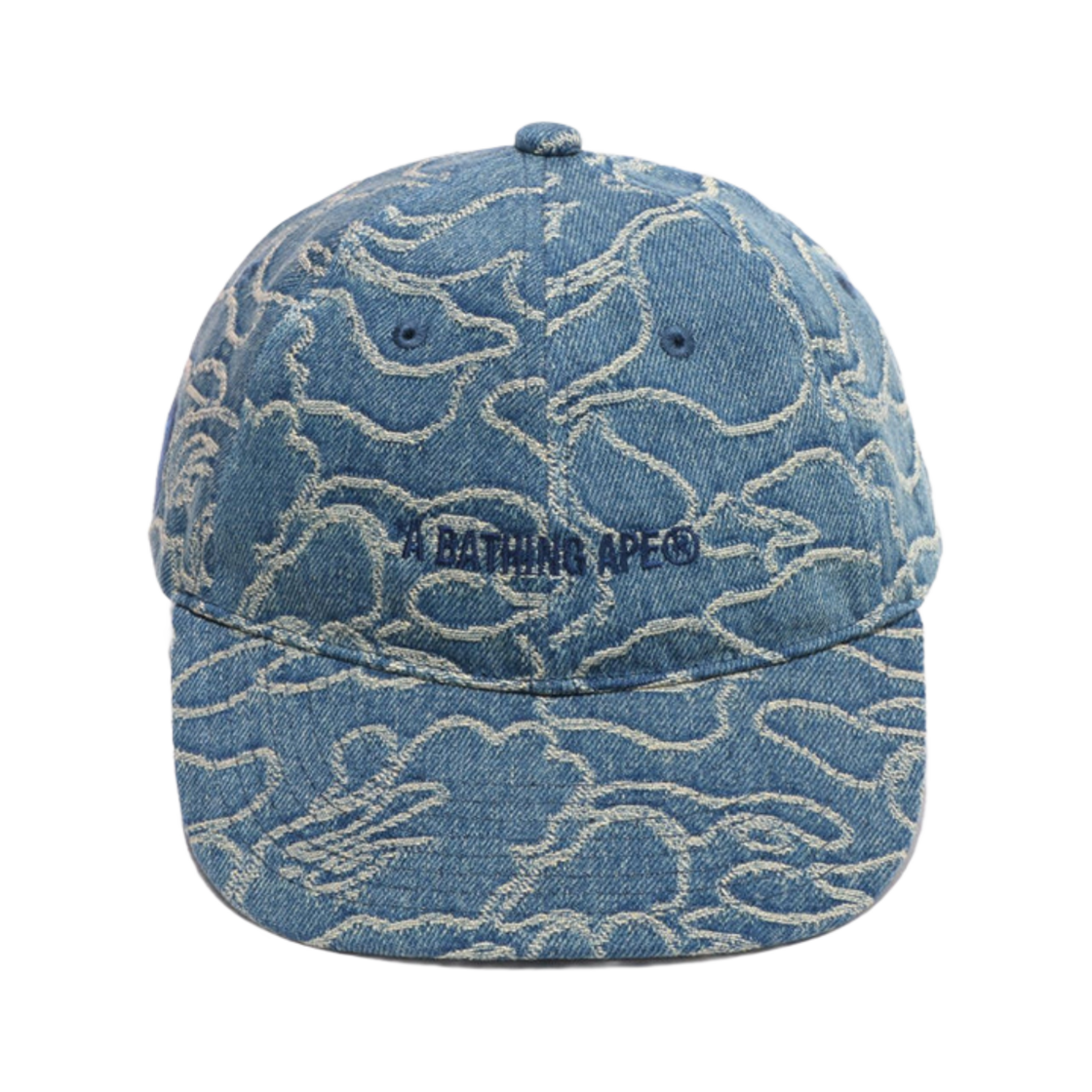 베이프 라인 카모 자카드 멀티 로고 데님 캡 라이트 인디고(BAPE Line Camo Jacquard Multi Logo Denim Cap Light Indigo) - 2