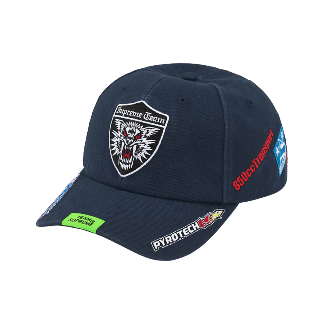 슈프림 레이싱 팀 6-패널 네이비 - 25SS(Supreme Racing Team 6-Panel Navy - 25SS) - 1