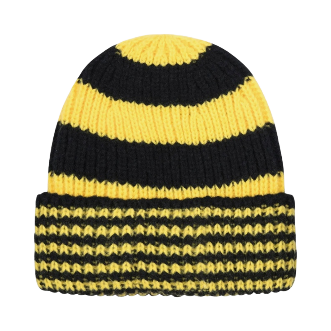 스투시 스트라이프 빅 베이직 비니 블랙(Stussy Striped Big Basic Beanie Black) - 2