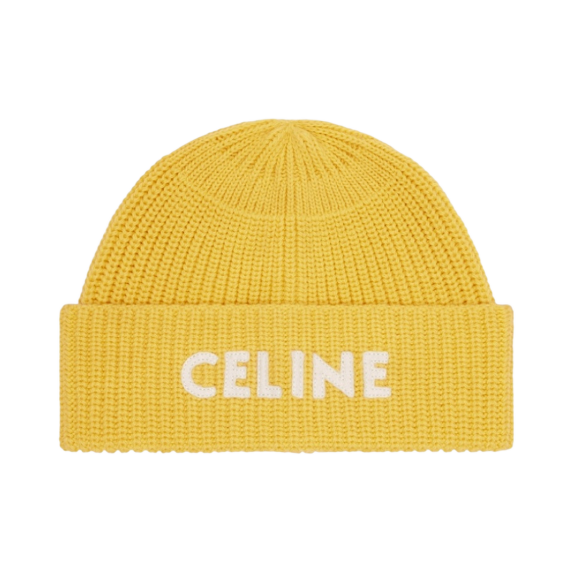 셀린느 자수 니트 울 비니 미모사