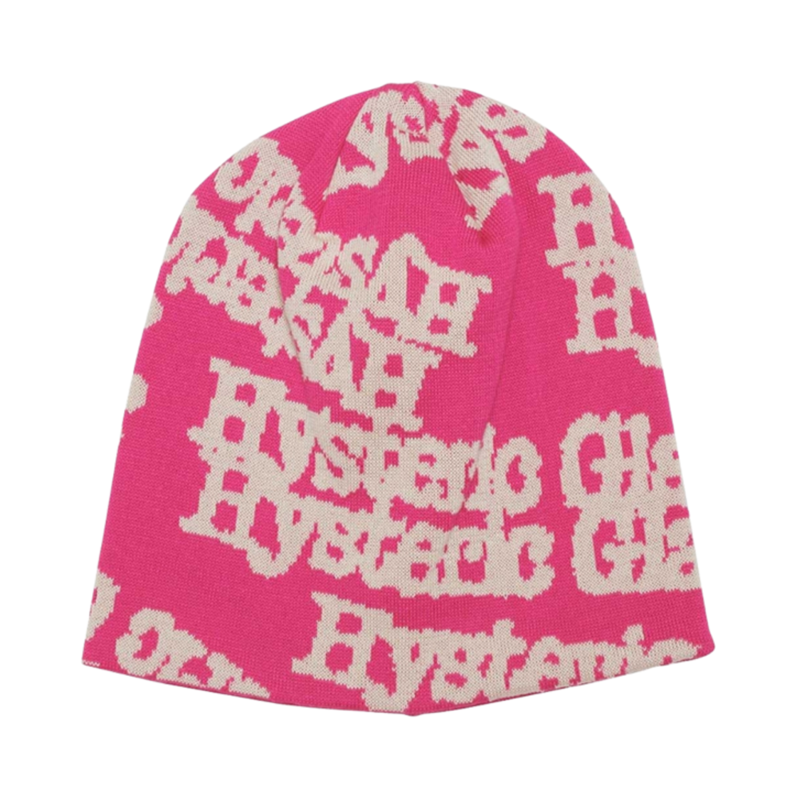 01251QH02 Hysteric Glamour Type Logo Oversized Beanie Pink