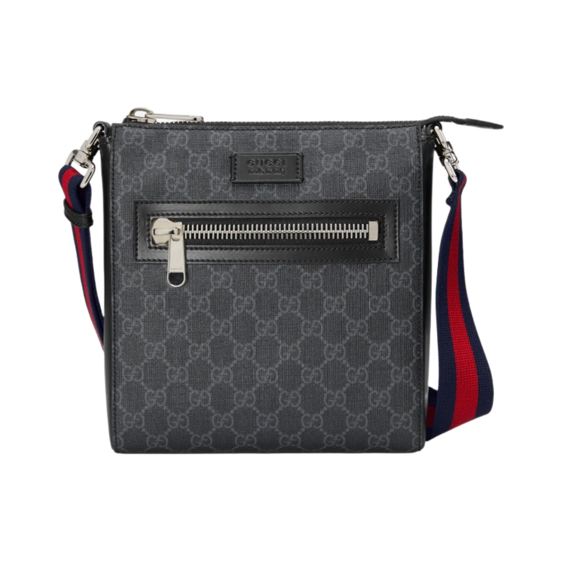 구찌 GG 블랙 스몰 메신저 백 GG 슈프림(Gucci GG Black Small Messenger Bag GG Supreme) - 1
