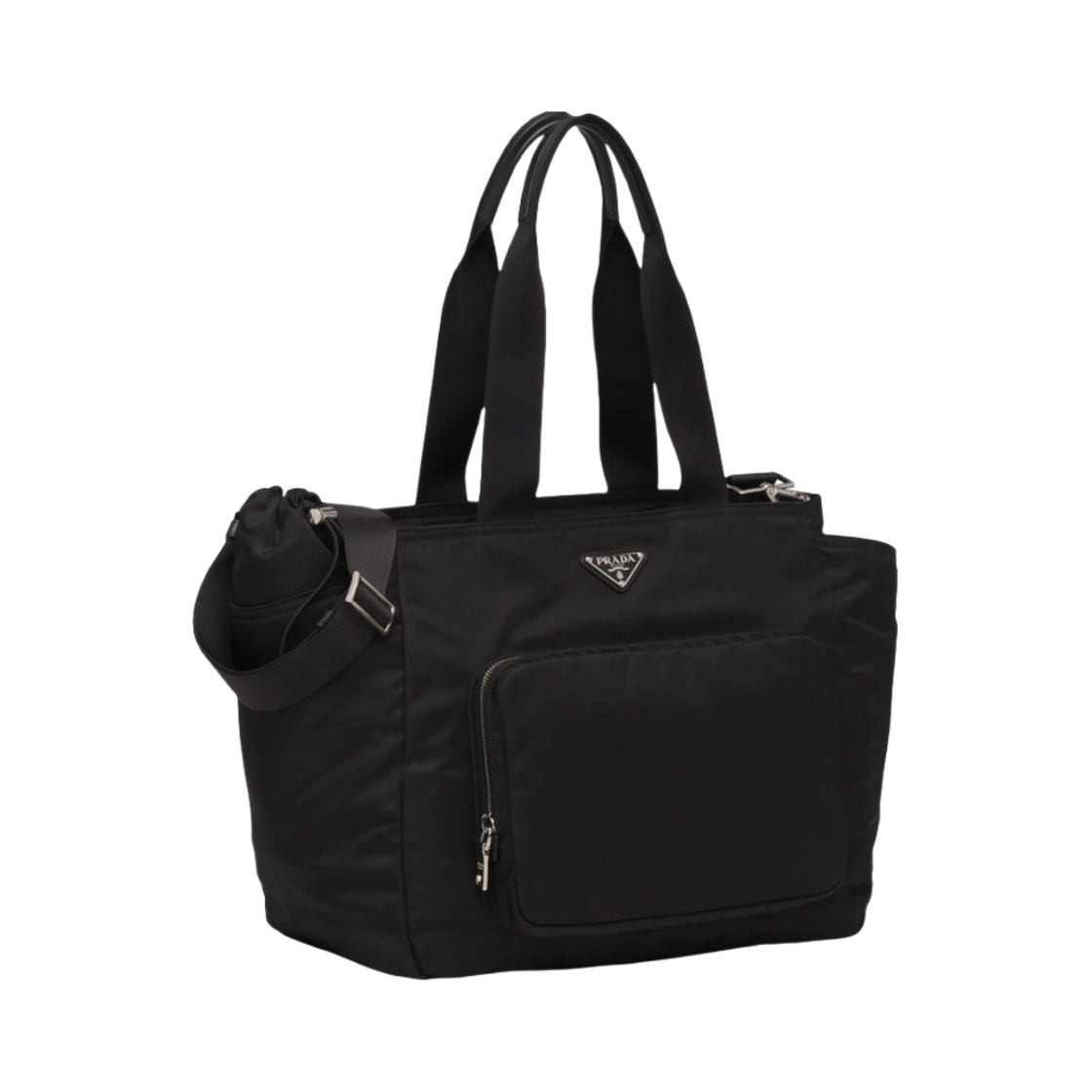 프라다 리나일론 베이비 백 블랙(Prada Re-Nylon Baby Bag Black) - 2